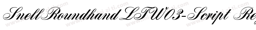 SnellRoundhandLTW03-Script Regular字体转换